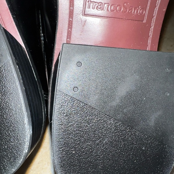 Franco Sarto - Gloria Black Loafers with Gold Accent - Picture 7 of 7